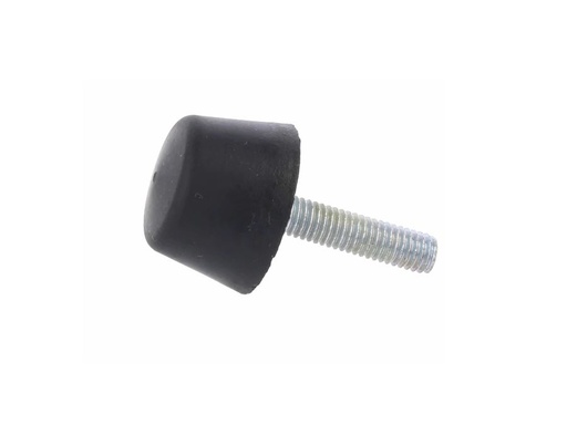 [H59295] Vibrationsdæmp. gummifod - M6x25mm gevind, Ø25mm, konisk