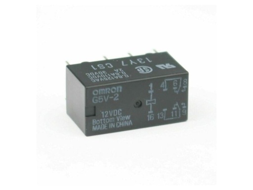 [H59309] Miniature relæ - 12VDC / 0,5A, 2 x skifte, DPDT (DIL16)