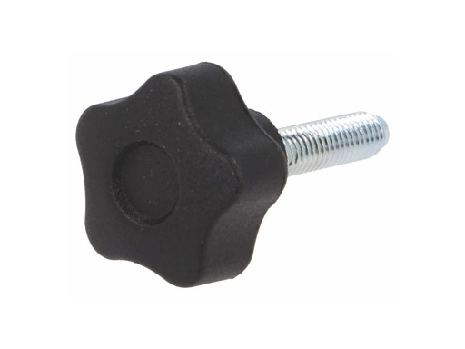 [H59533] Fingerskrue - M6 x L25mm gevindaksel, Ø25mm greb