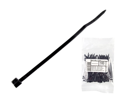 [H62548] Kabelstrips - 2,5x60mm, Sort (100 stk.)