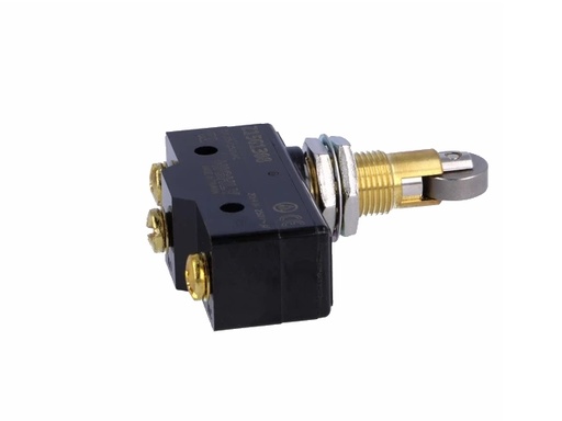 [H62141] Mikroswitch m. rullebolt - 20A/250V, ON-(ON), M4 skrue