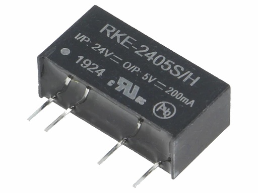 [H62041] DC/DC konverter - 22,6-26,4V ind til 5V ud, 200mA, 1W (SIP7)