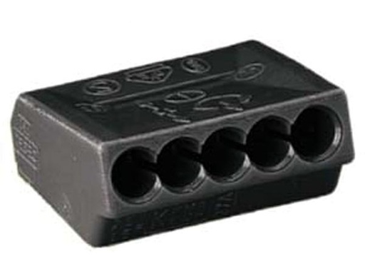 [H36646] Isoleret klemmekonnektor t. samledåse, 5-leder (1 stk.)