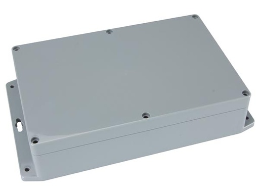 [H33462] Plastkabinet m. flanger - Mørkegrå, IP65 (171x121x80mm)