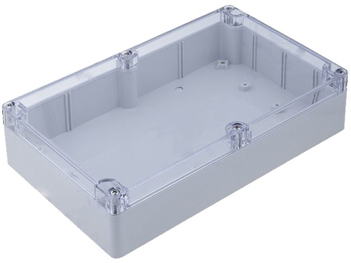 [H16226] G218C plastkabinet - Klart låg, IP65 (146x222x55mm)