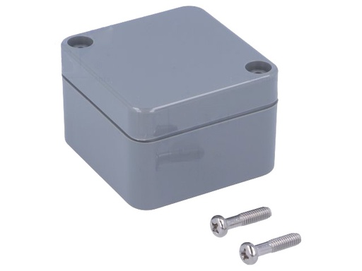 [H16238] G362 plastkabinet - Mørkegrå, IP65 (50x52x32mm)