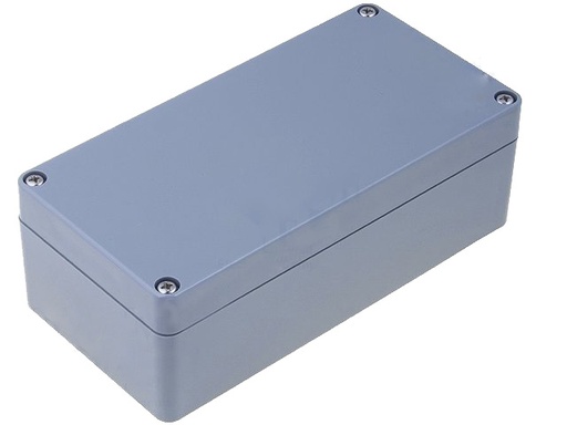 [H16240] G368 plastkabinet - Grå, IP65 (80x160x55mm)