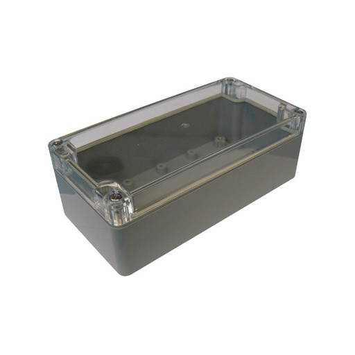 [H16241] G368C plastkabinet - Klart låg, IP65 (80x160x55mm)