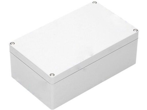 [H16243] G373 plastkabinet - Mørkegrå, IP65 (120x200x75mm)