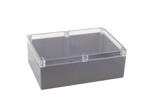 [H16245] G378C plastkabinet - Klart låg, IP65 (185x275x95mm)