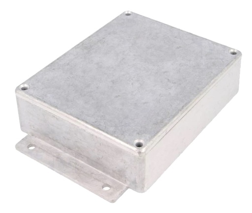 [H23874] Aluminiumskabinet m. flanger, 120x100x35mm (IP66)
