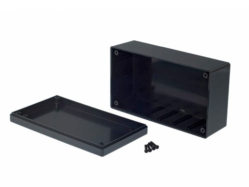 [H25727] G1098 plastkabinet - Sort (135x75x50mm)