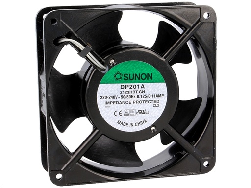 [H16403] AC blæser - 120x120x38mm 230V m. kugleleje