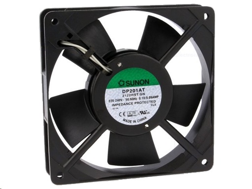 [H16412] AC blæser - 120x120x25mm 230V / 19W, glideleje