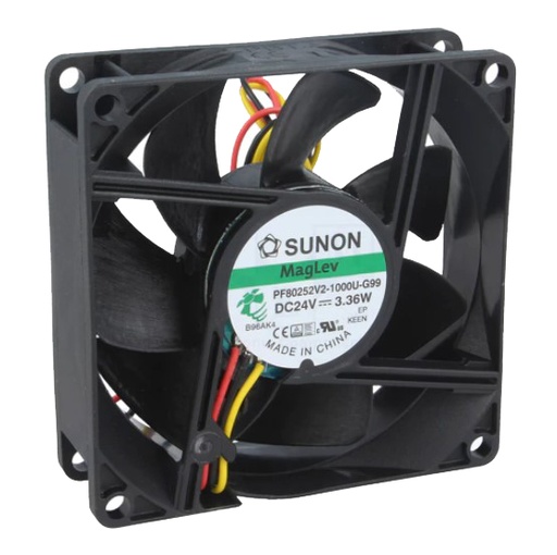 [H61844] DC blæser - 80x80x25mm 24Vdc / 3,03W, Vapo, 2 ledn.