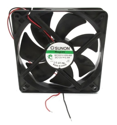 [H63439] DC blæser - 120x120x25mm 12Vdc / 5,4W Vapo, 2 ledn.