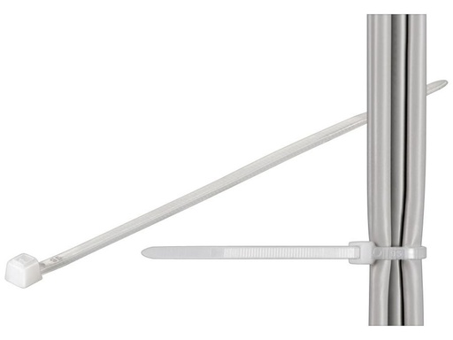 [H45121] Kabelstrips - 3,5x368mm, Neutral (100 stk.)