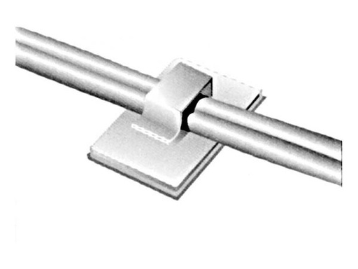 [H17102] Selvklæbende kabelholder - 5,6 x 7,2mm hul (10 stk.)