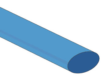 [H39143] Krympeflex 2:1 - 12,7mm BLÅ (1,2m)