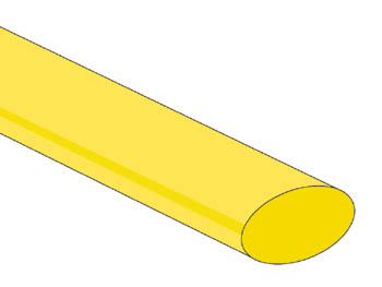 [H39147] Krympeflex 2:1 - 12,7mm GUL (1,2m)