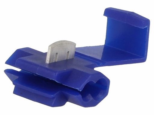 [H24312] Klemme samlemuffe - For 2 x 1,2-2,5mm² ledn., Blå (100 stk.)