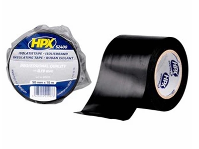 [H64616] Isolerbånd - 50mm x 10m, SORT (1 rl.)