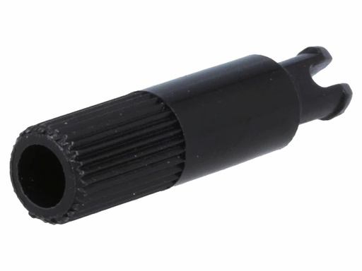 [H25341] Spindel til stor (PT15N) trimmepotmeter - Ø6 x 25mm, Sort