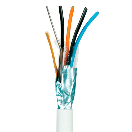 [5483661045] Telefonledning 2x2x0,6 skærmet hvid - pr. m