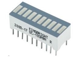 [H33131] 10-segment LED Lysbjælke - Gul 5,6mcd (25,4x10,16mm)