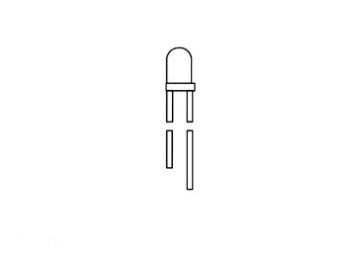 [H28299] 3mm LED - Rund, RØD diffus (20mcd 40°)