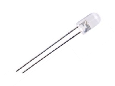 [H31222] 5mm LED - Rund, Gul vandklar (40mcd 30°)