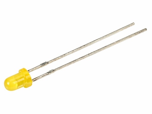 [H14612] 3mm LED - Rund, GUL diffus (15mcd 60°)