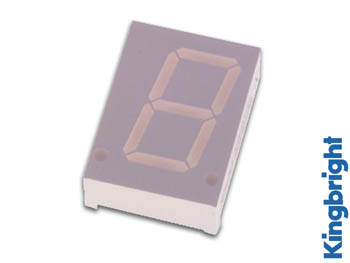 [H14204] 7-segment display - 20mm, Anode, Gul (2,2mcd)