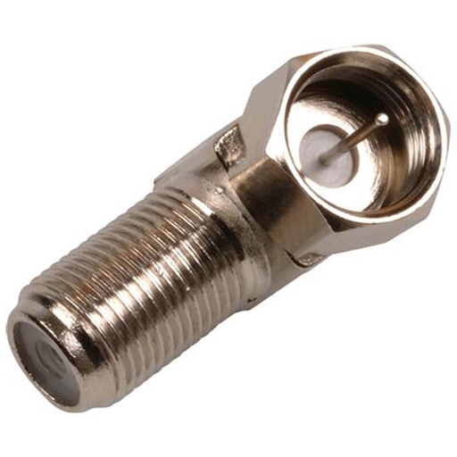 [5487506546] F-konnektor adapter F-han til F-hun vinkel
