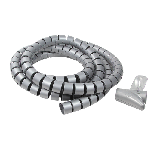 [H44271] Fleksibel kabelsamler - Ø25mm, Silver (2,5m)
