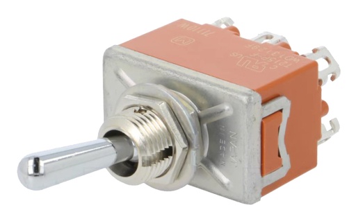 [H62474] Vippekontakt - 2P ON-OFF-ON, 15A/250VAC, loddeben