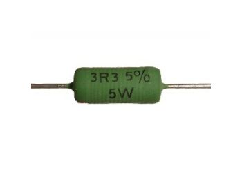 [H13287] Trådviklet modstand - 5W / 0,68ohm, Ø8x15mm (±5%)