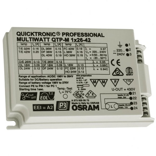 [5649001193] HF Spole QTP-M 2x26-42W 230V
