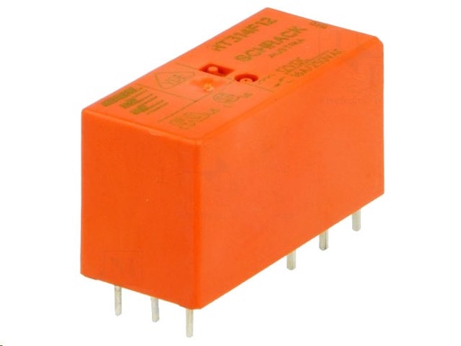 [H42655] Kiprelæ (bistabil) - 12VDC 16A, 1 x skifte (SPDT) 2 spoler