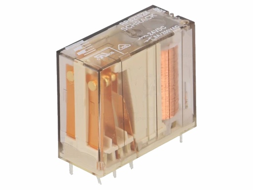 [H18017] Vertikalt relæ - 24VDC / 8A, 1 x skifte (SPDT)