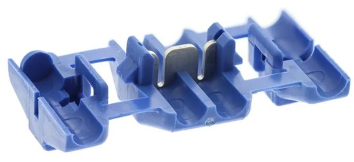 [H16510] Klemme samlemuffe - For 2 x 1,5-2,5mm ledning, Blå (1 stk.)