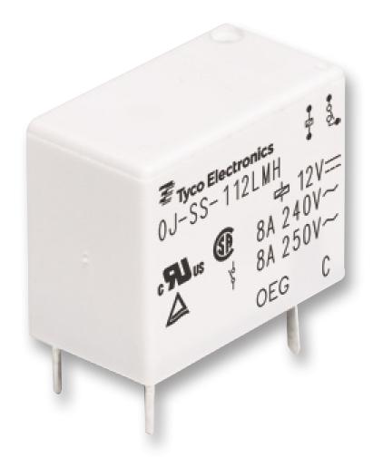 [H61734] Miniature relæ - 5VDC 10A, 1 x slutte (SPST-NO) 4-ben 2,54mm