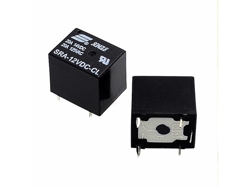 [H52130] Miniature relæ - 12VDC 20A, 1 x skifte (SPDT), 5-ben 2,5mm