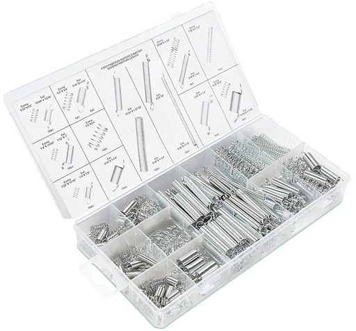 [H43345] Stålfjeder sortiment - 200 dele