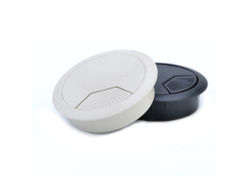 [H28458] Bord-kabelgennemføringsflange - Plast, Ø60mm, Hvid