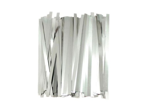 [H20668] Batteriflige til 18650 celler - 5x100mm, Forniklet (10 stk.)