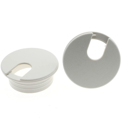 [H60315] Bord-kabelgennemføringsflange - Grå plast, Ø35mm (2-delt)