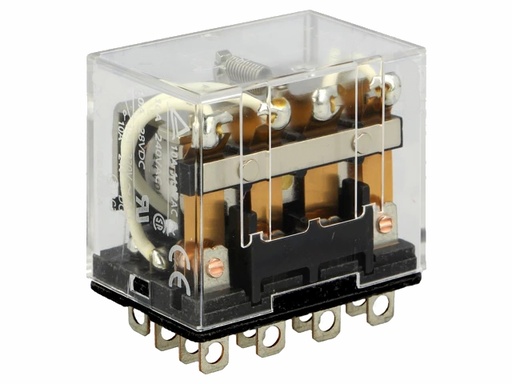 [H60590] Heavy duty relæ - 24VDC / 10A, 4 x skifte (4PDT)