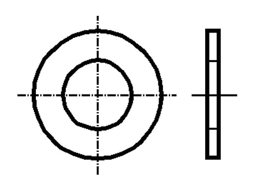 [H54717] Spændeskive - A2 Rustfrit Stål, M2.5, Ø5mm (50 stk.)