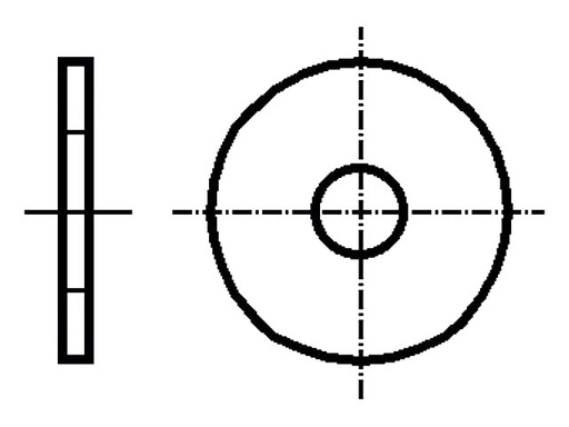 [H54729] Spændeskive - Forzinket stål, M2.5, Ø8mm (50 stk.)